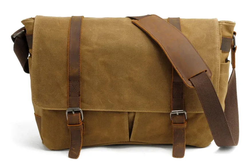 Canvas Laptop Messenger Bag | Andes