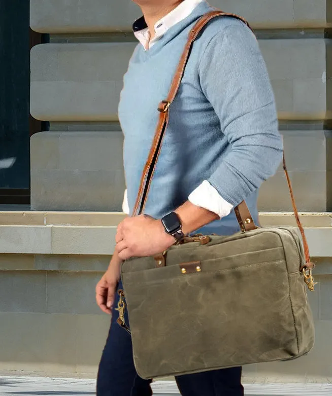 Canvas Laptop Messenger Bag  | Great Barrier Reef