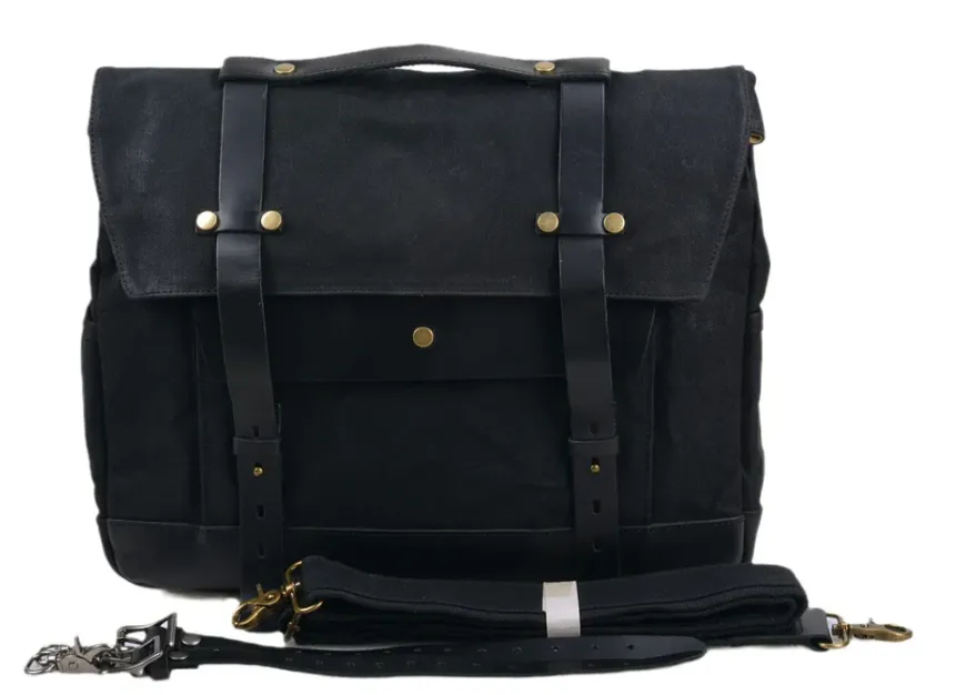 Canvas Motorcycle Saddlebag  | Borneo