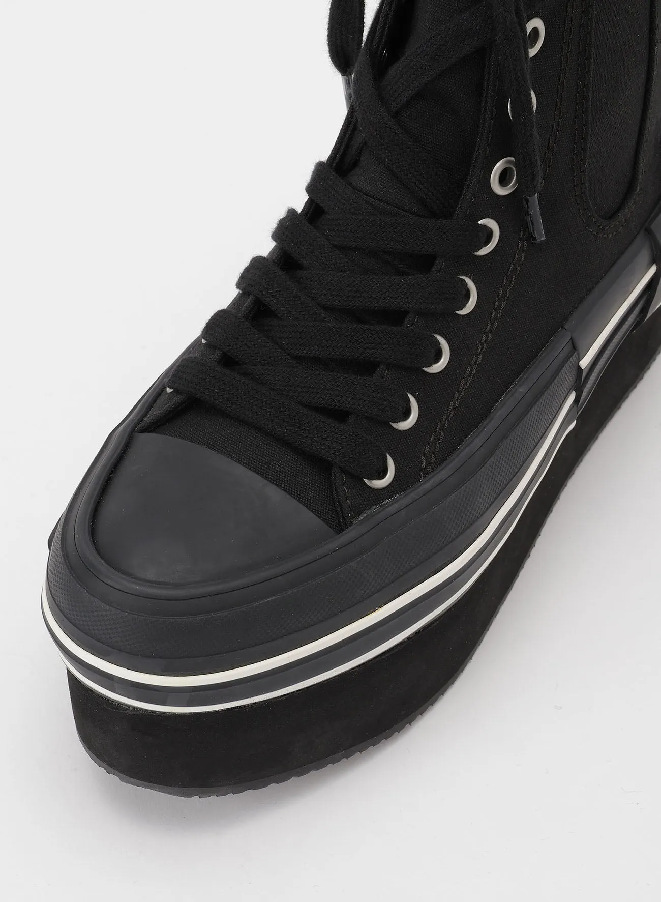 CANVAS PLATFORM SNEAKERS