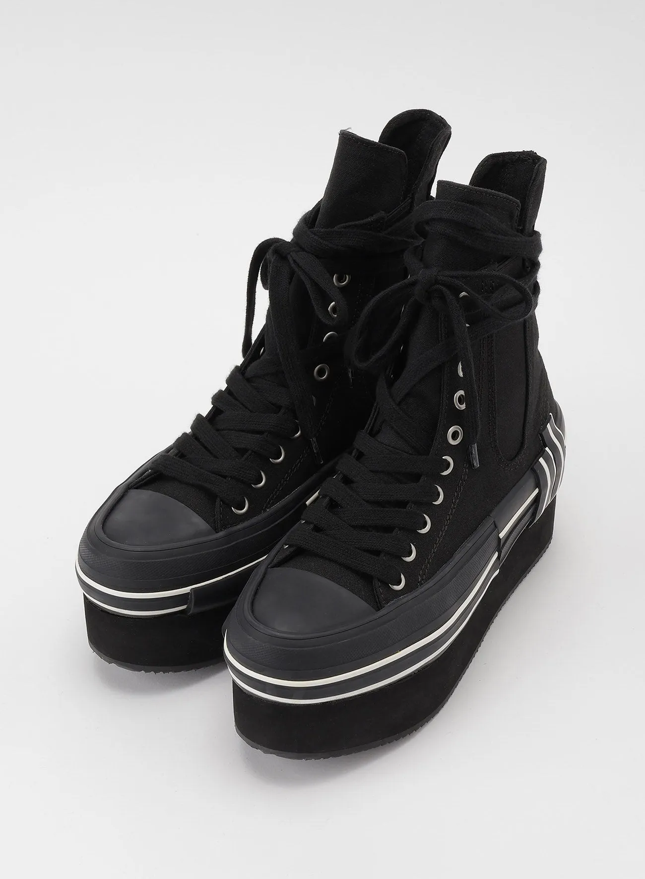 CANVAS PLATFORM SNEAKERS
