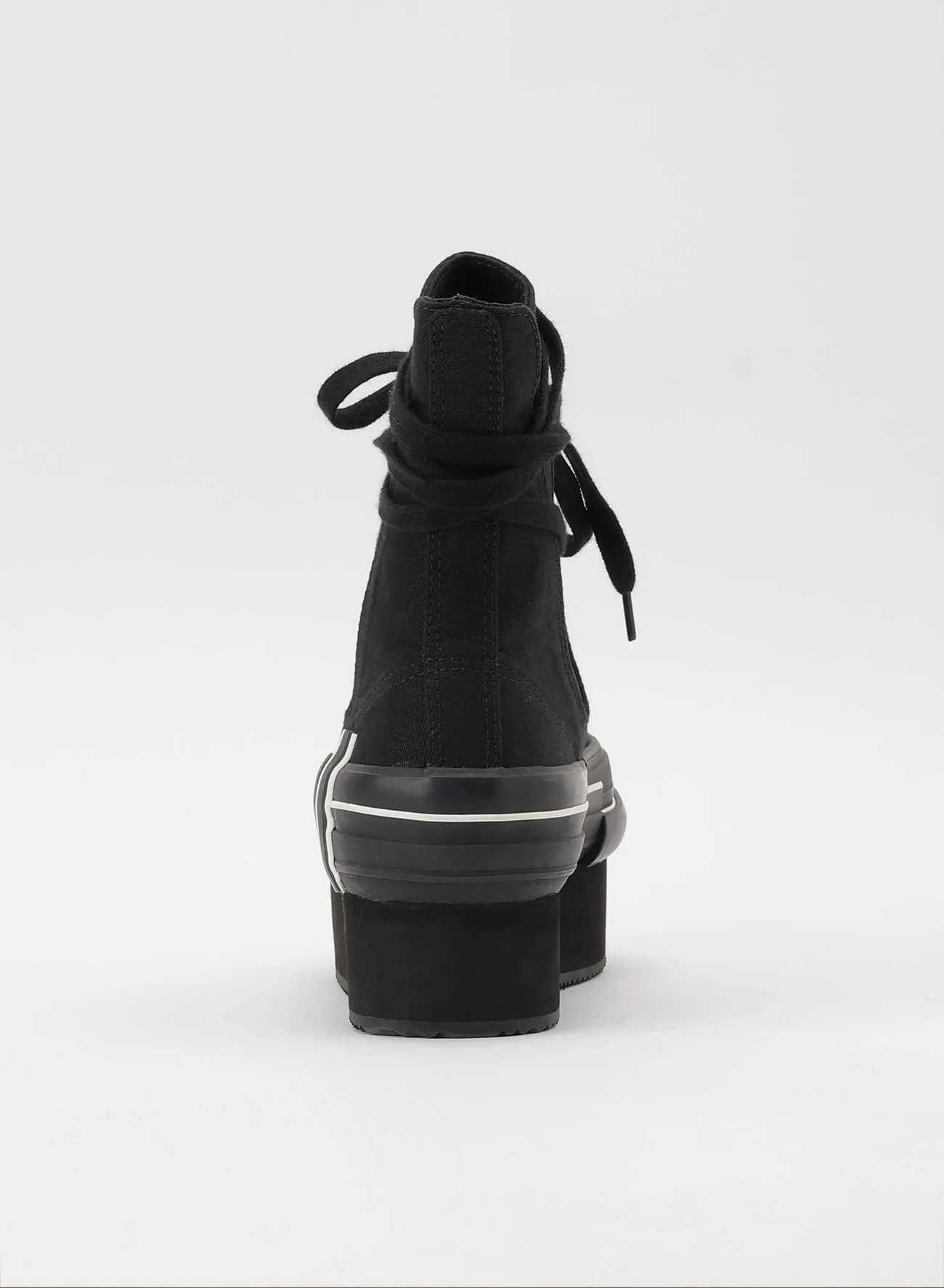 CANVAS PLATFORM SNEAKERS