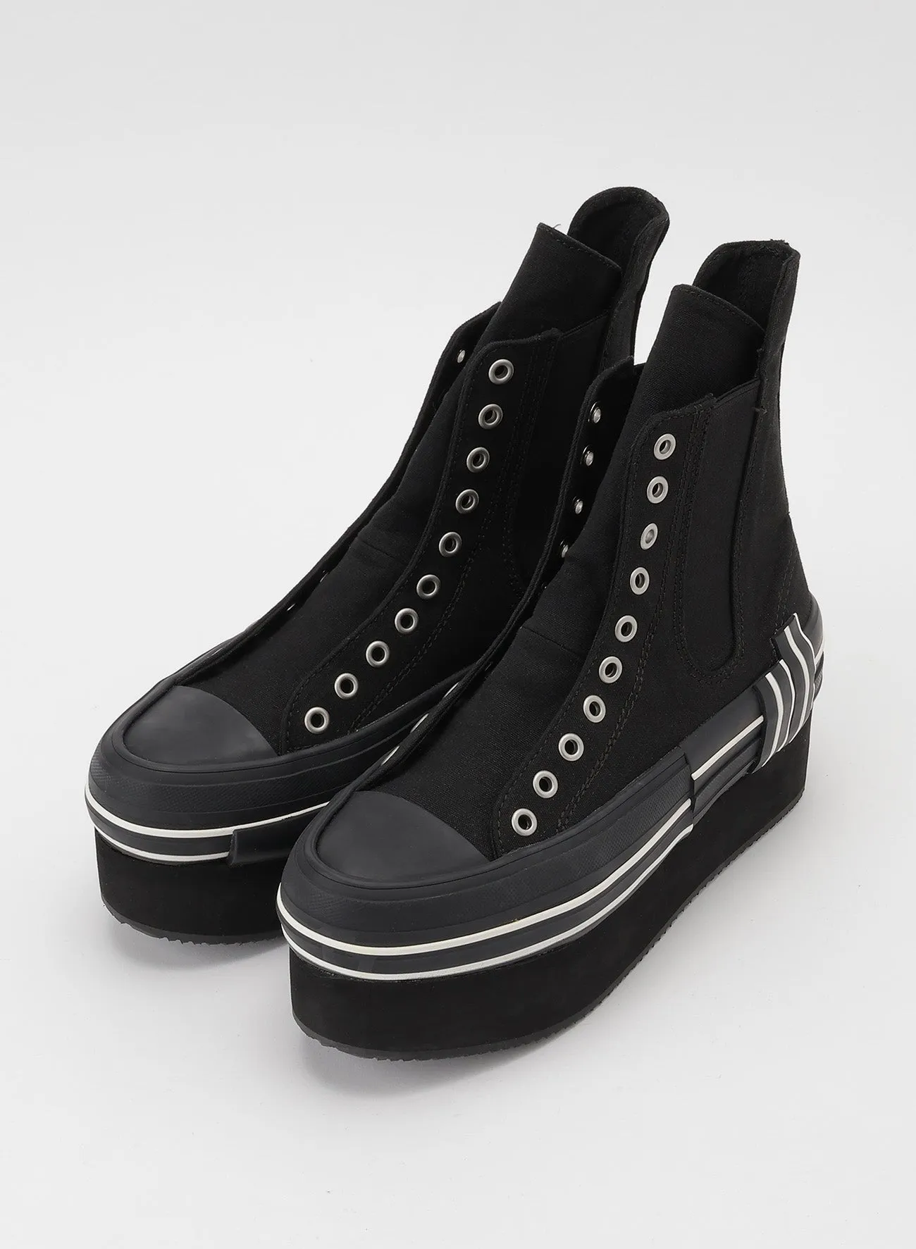 CANVAS PLATFORM SNEAKERS