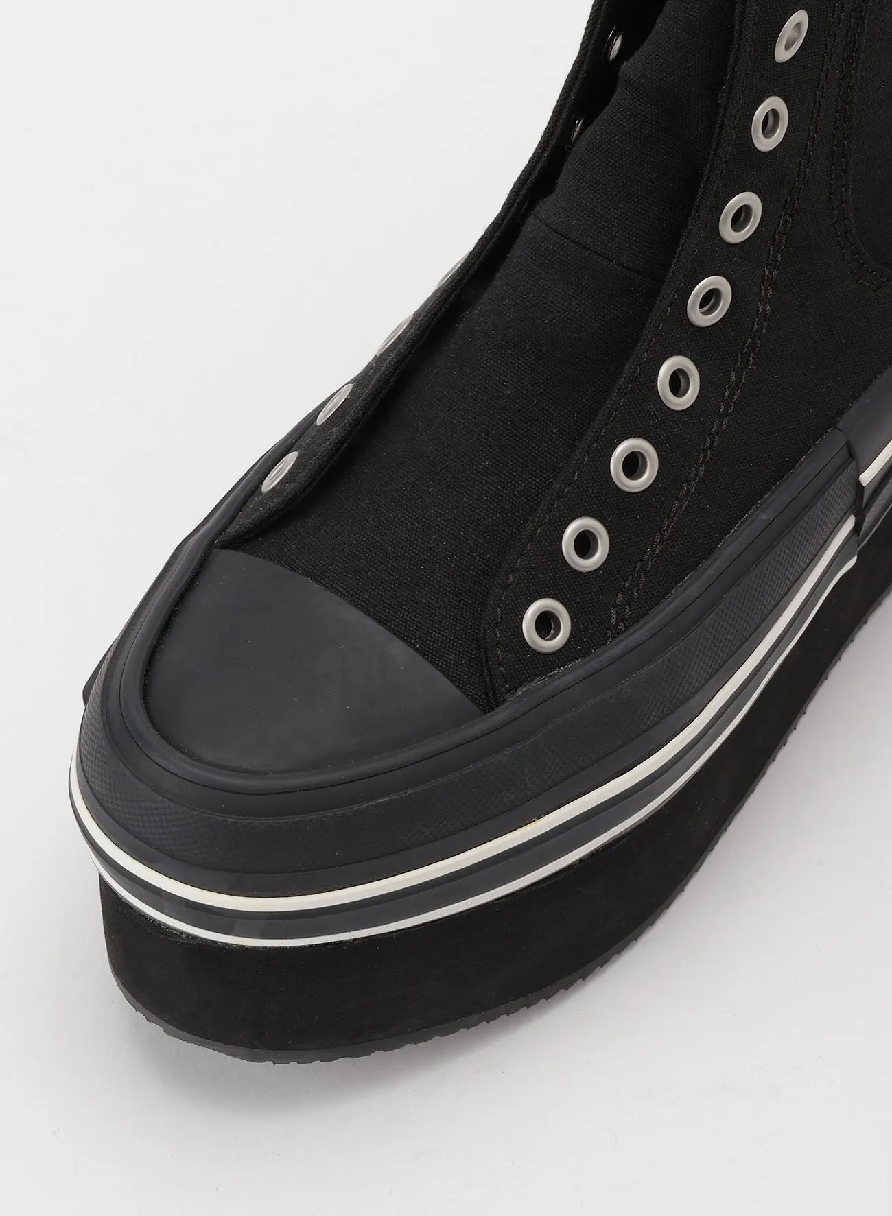 CANVAS PLATFORM SNEAKERS