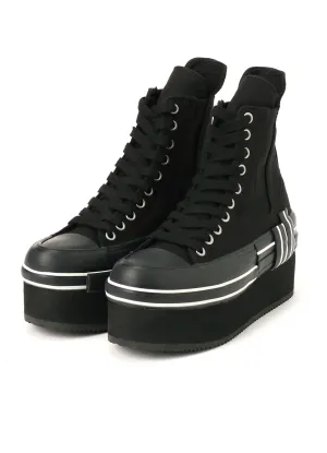 CANVAS PLATFORM SNEAKERS