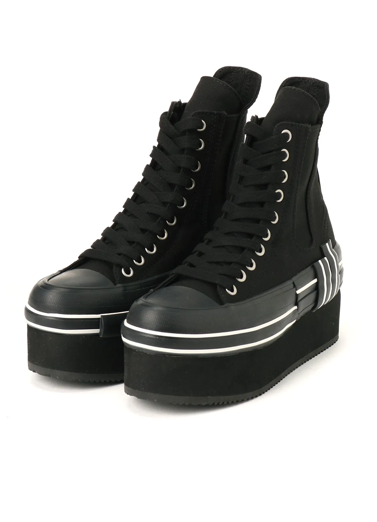 CANVAS PLATFORM SNEAKERS