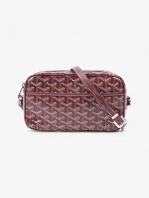 Cap-Vert PM Burgundy Goyardine Canvas & Cervon Calfskin