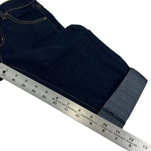 Carmar Shorts Womens Sz 23 Dark Denim Bermuda Stretch Mid Cut Raw Hem $219 Nwt