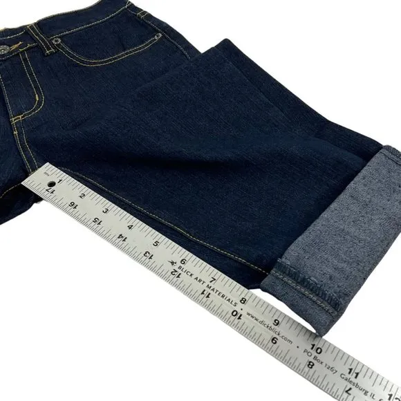 Carmar Shorts Womens Sz 25 Dark Denim Bermuda Stretch Mid Cut Raw Hem $219 Nwt