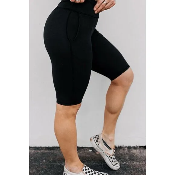 Celestial Bodiez NWT Power Bike Shorts in 'Lunar Black’ Size Small