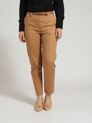 Chino Belted Pants - Tan