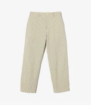 Chino Pant – Navy/Natural Cotton Seersucker