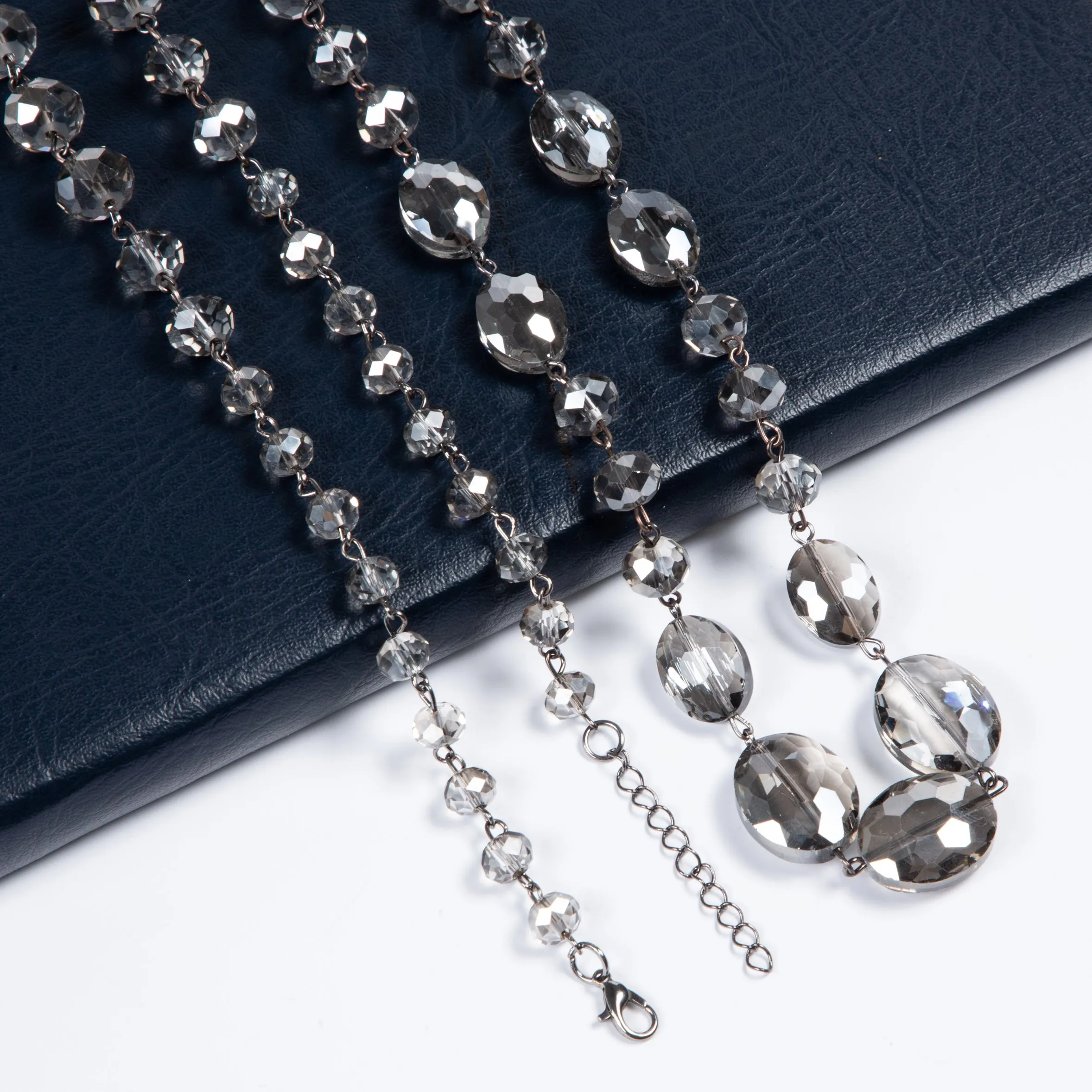 Classic Chandalier Crystal Long Necklaces N1130
