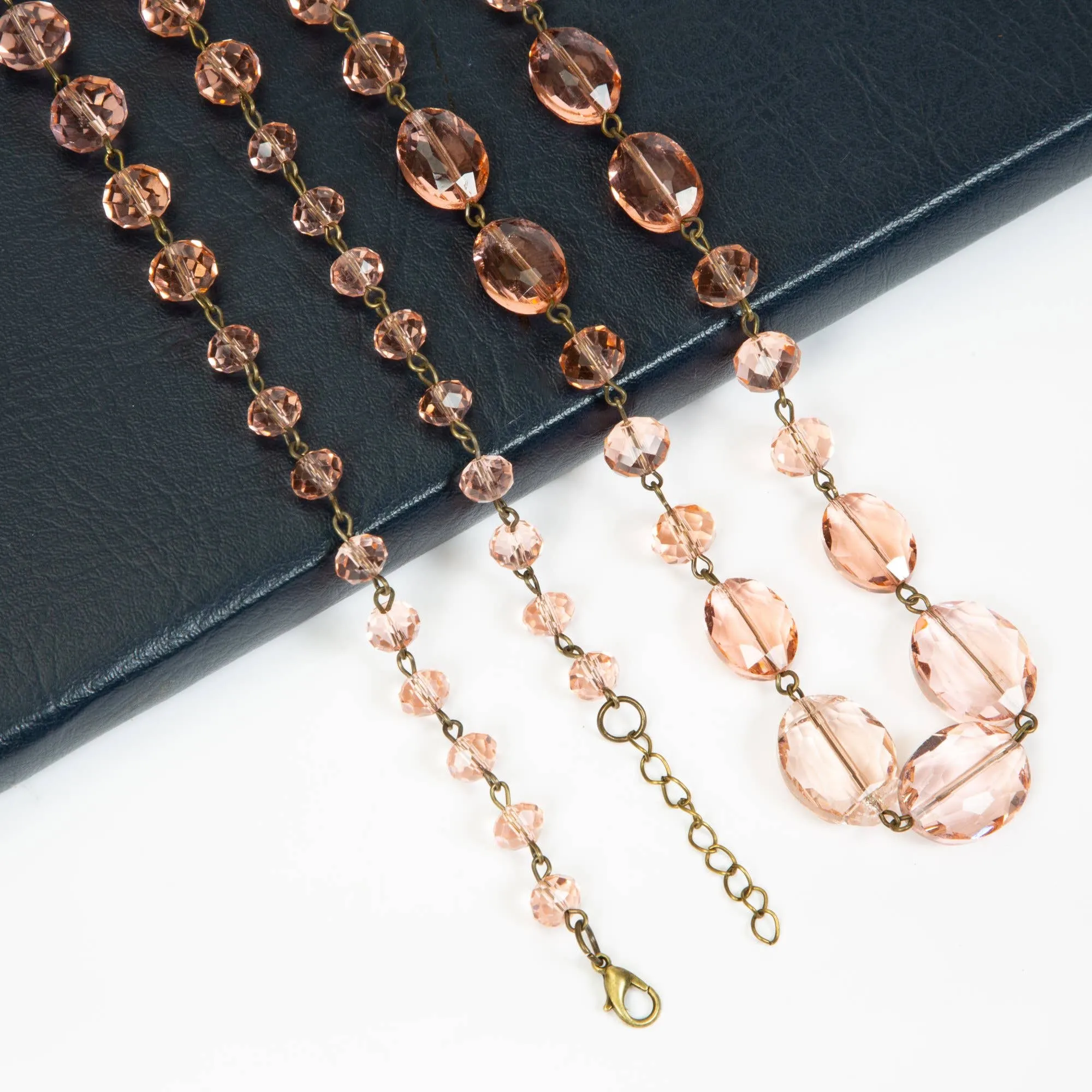 Classic Chandalier Crystal Long Necklaces N1130
