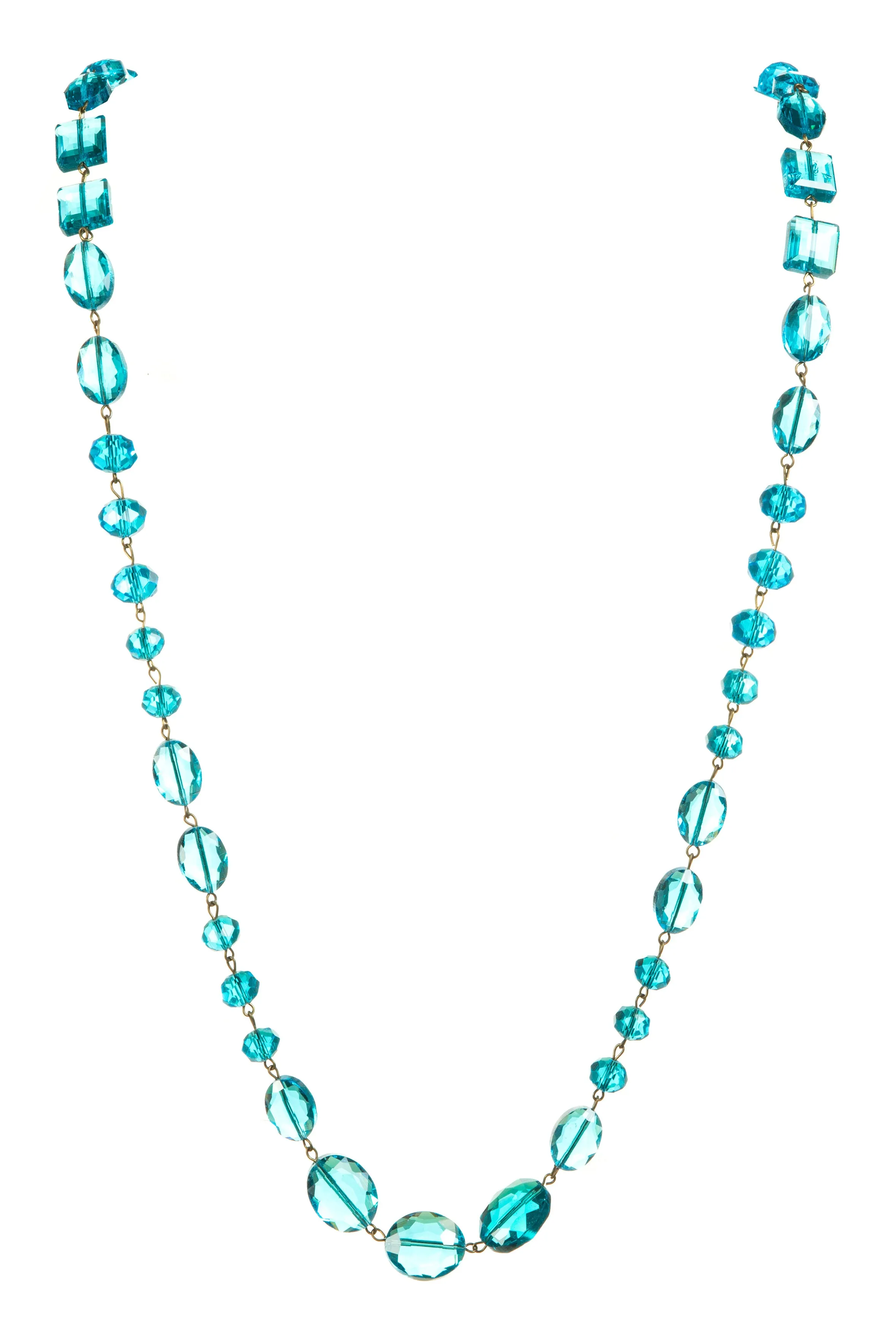 Classic Chandalier Crystal Long Necklaces N1130