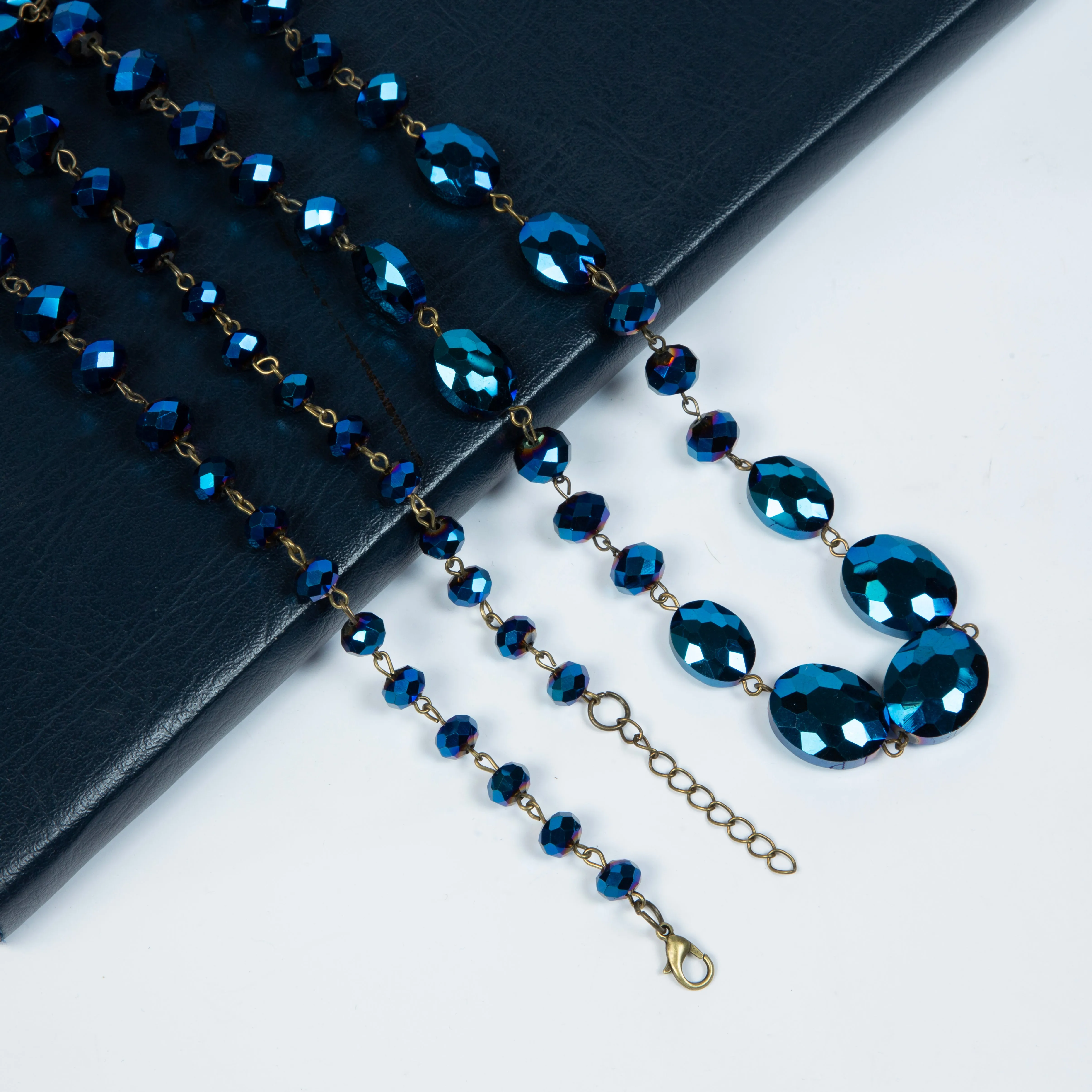 Classic Chandalier Crystal Long Necklaces N1130