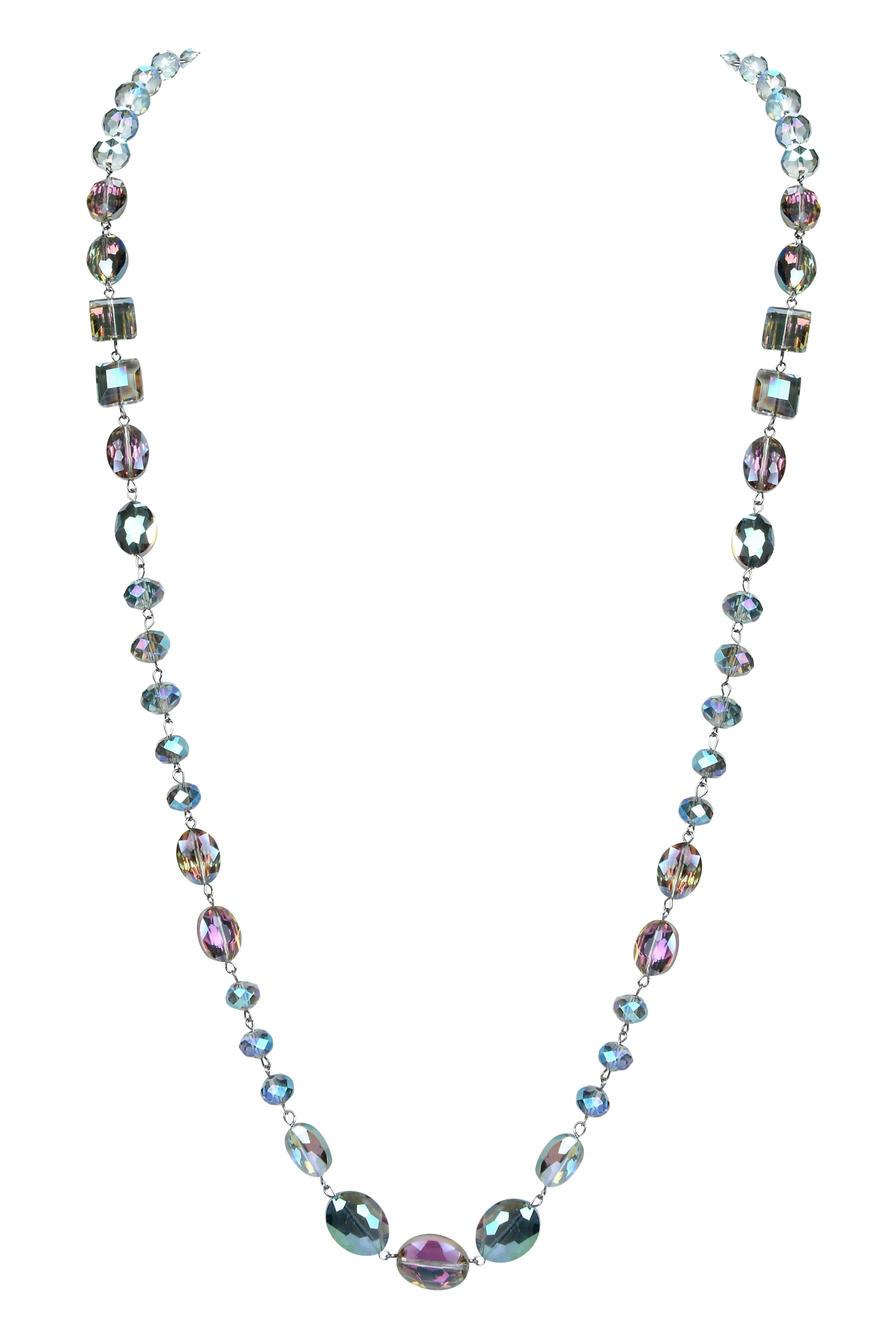 Classic Chandalier Crystal Long Necklaces N1130