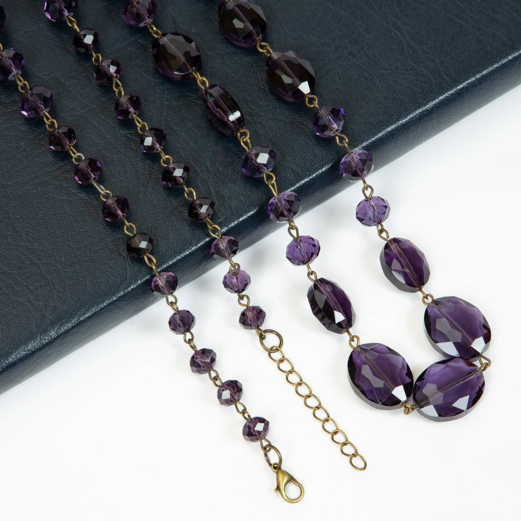 Classic Chandalier Crystal Long Necklaces N1130