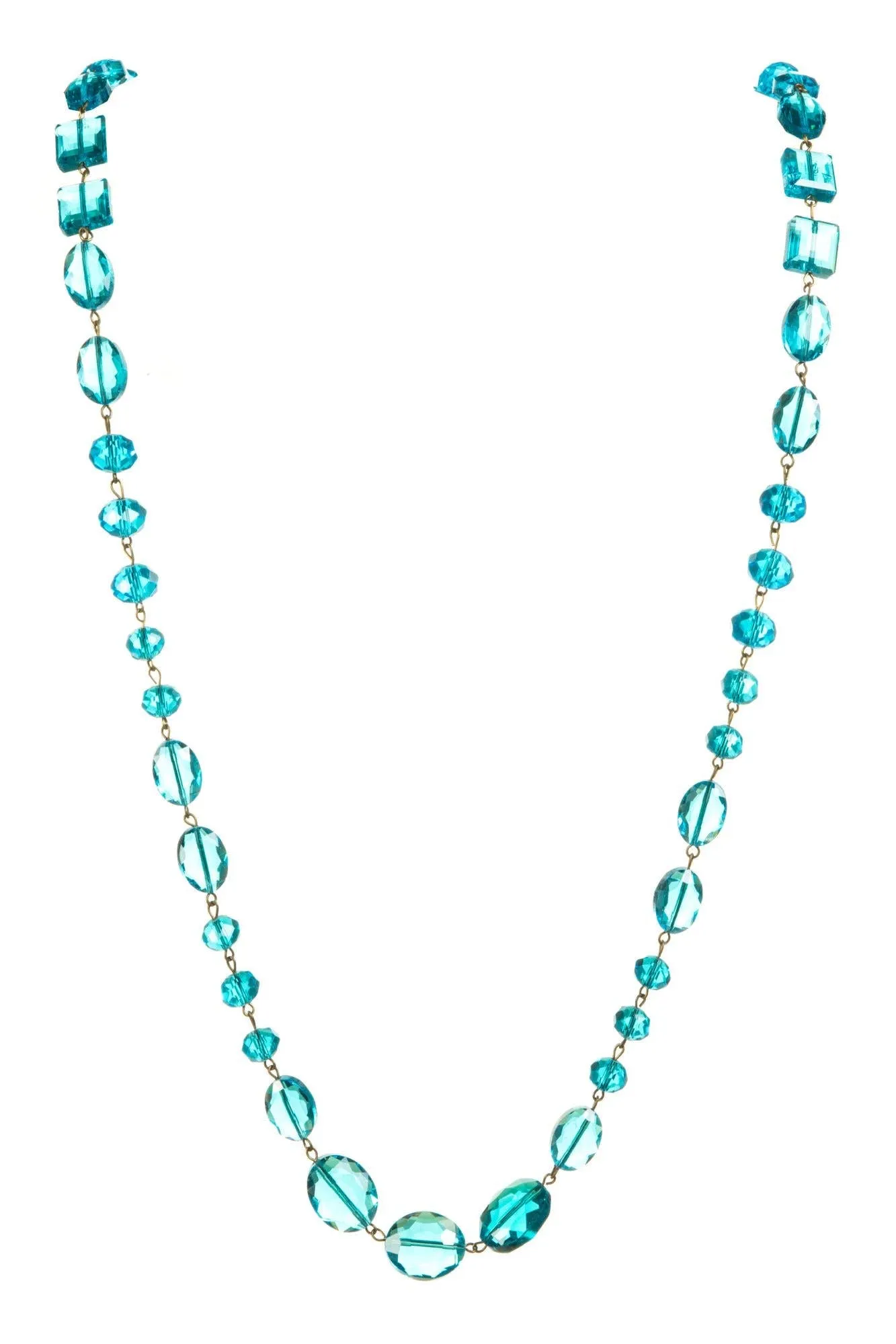 Classic Chandalier Crystal Long Necklaces N1130