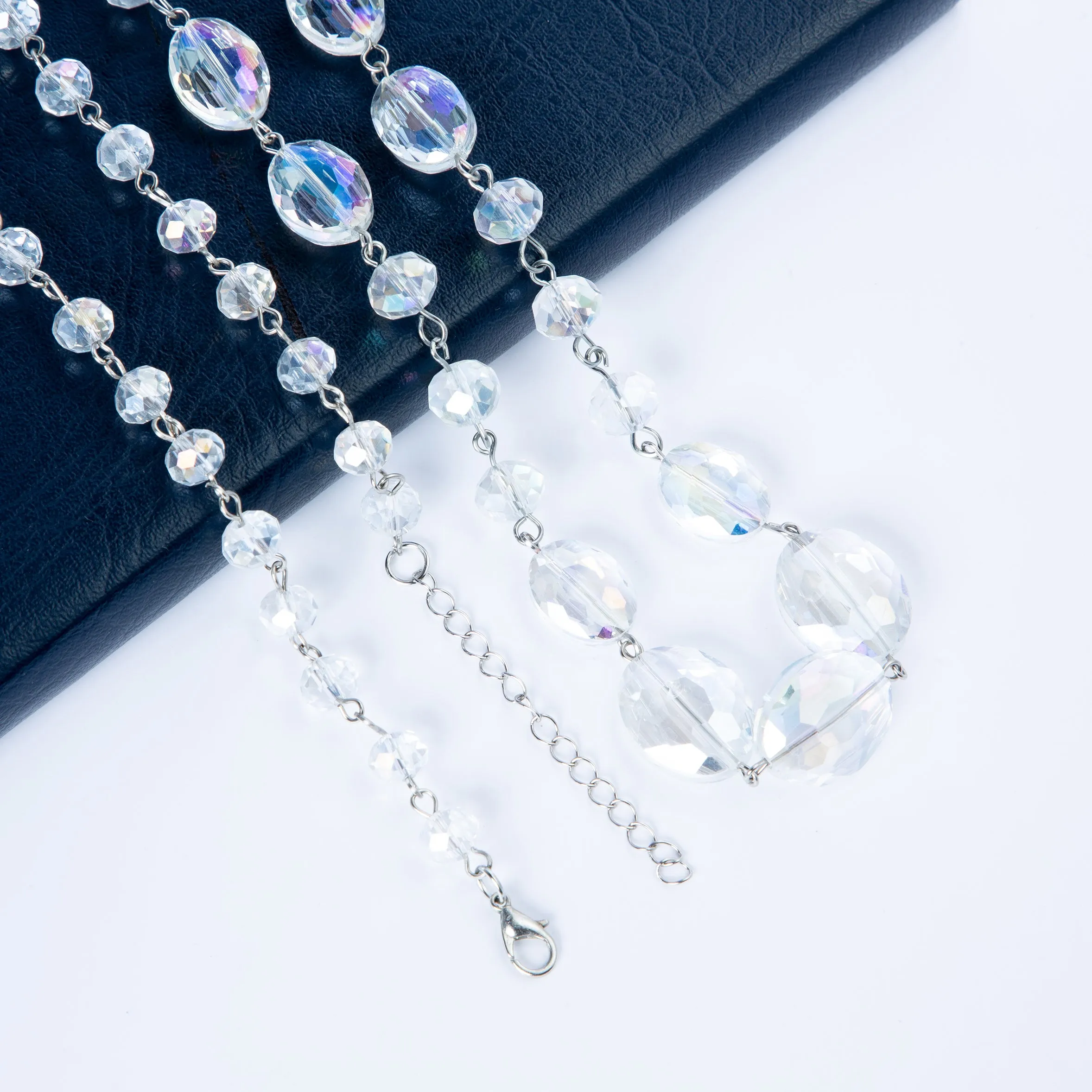 Classic Chandalier Crystal Long Necklaces N1130