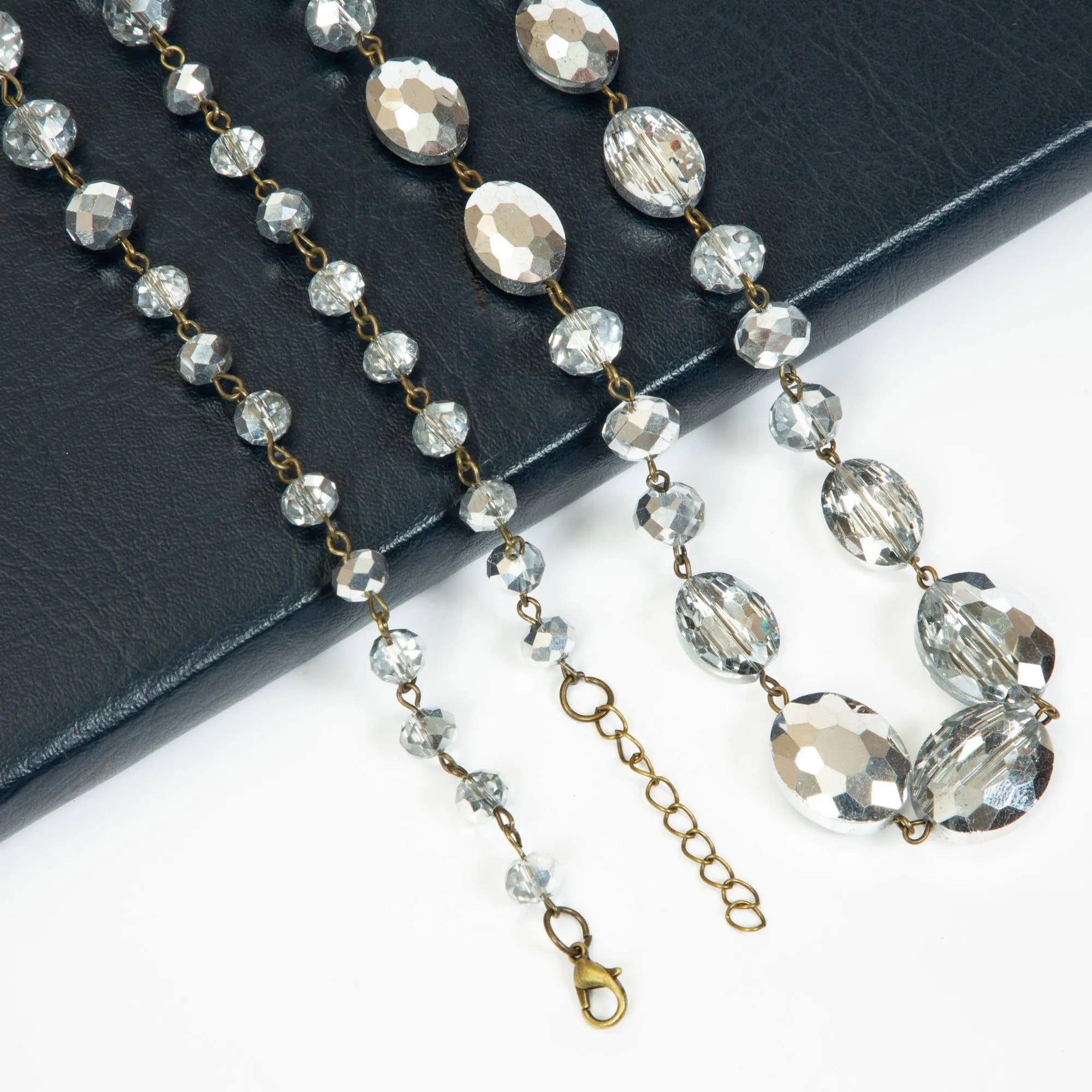Classic Chandalier Crystal Long Necklaces N1130