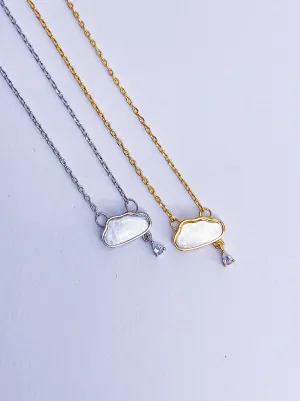Cloud Crystal Drop Necklace