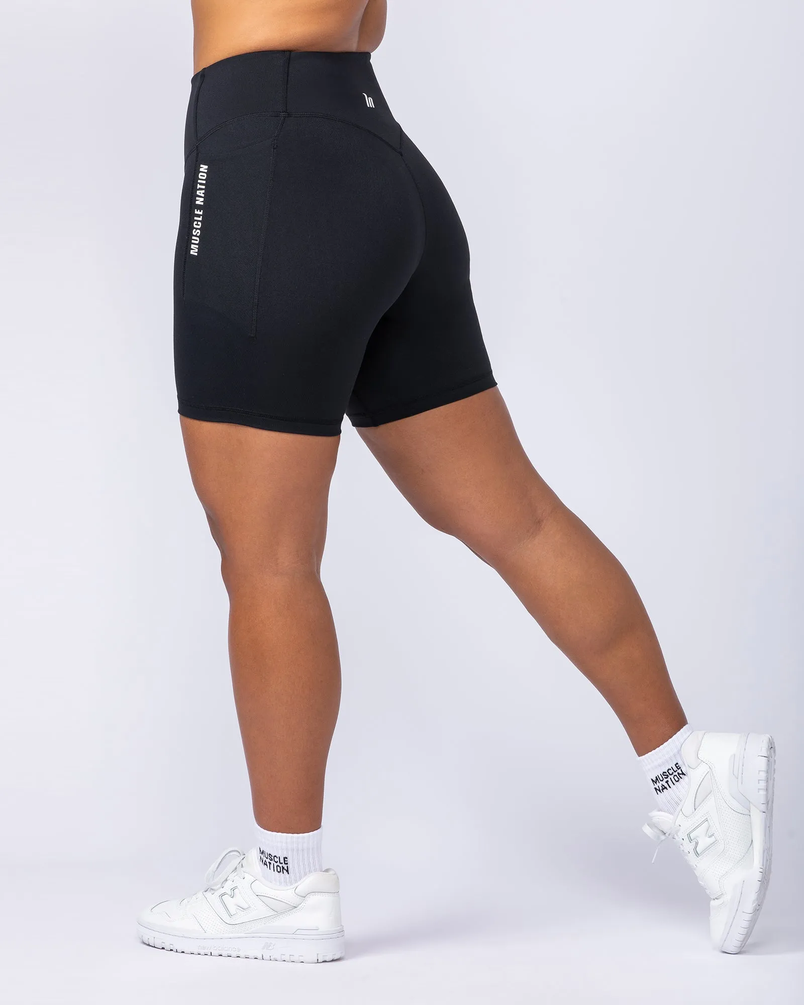 Core Pocket Bike Shorts - Black