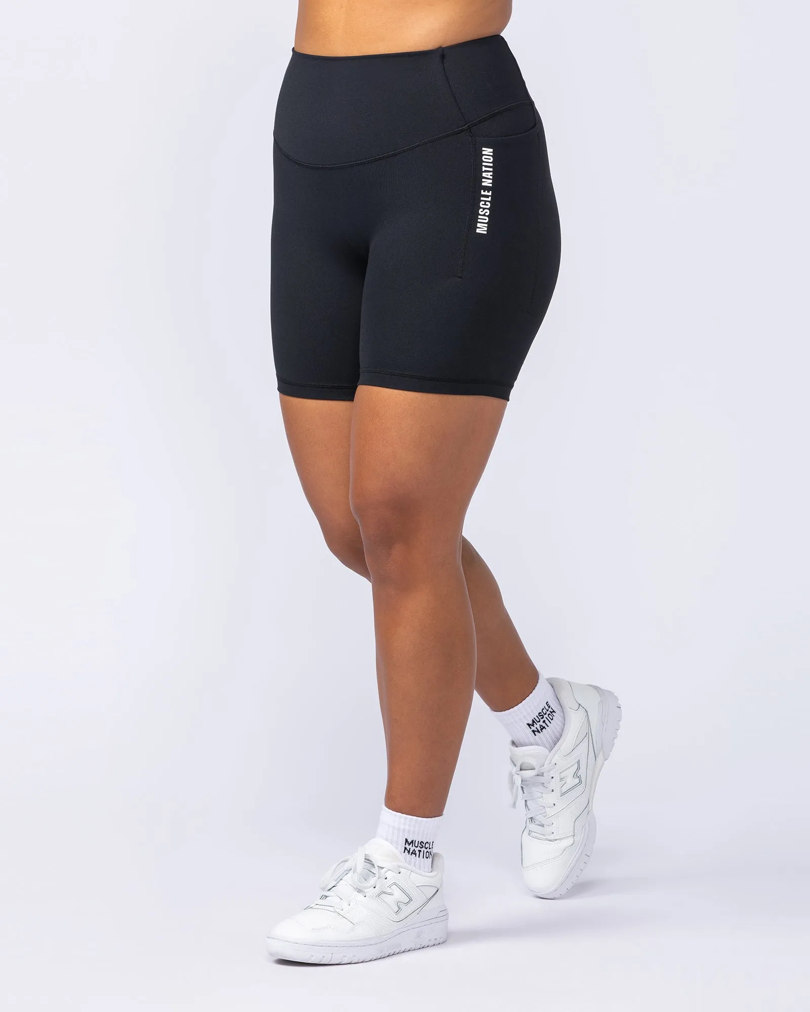 Core Pocket Bike Shorts - Black