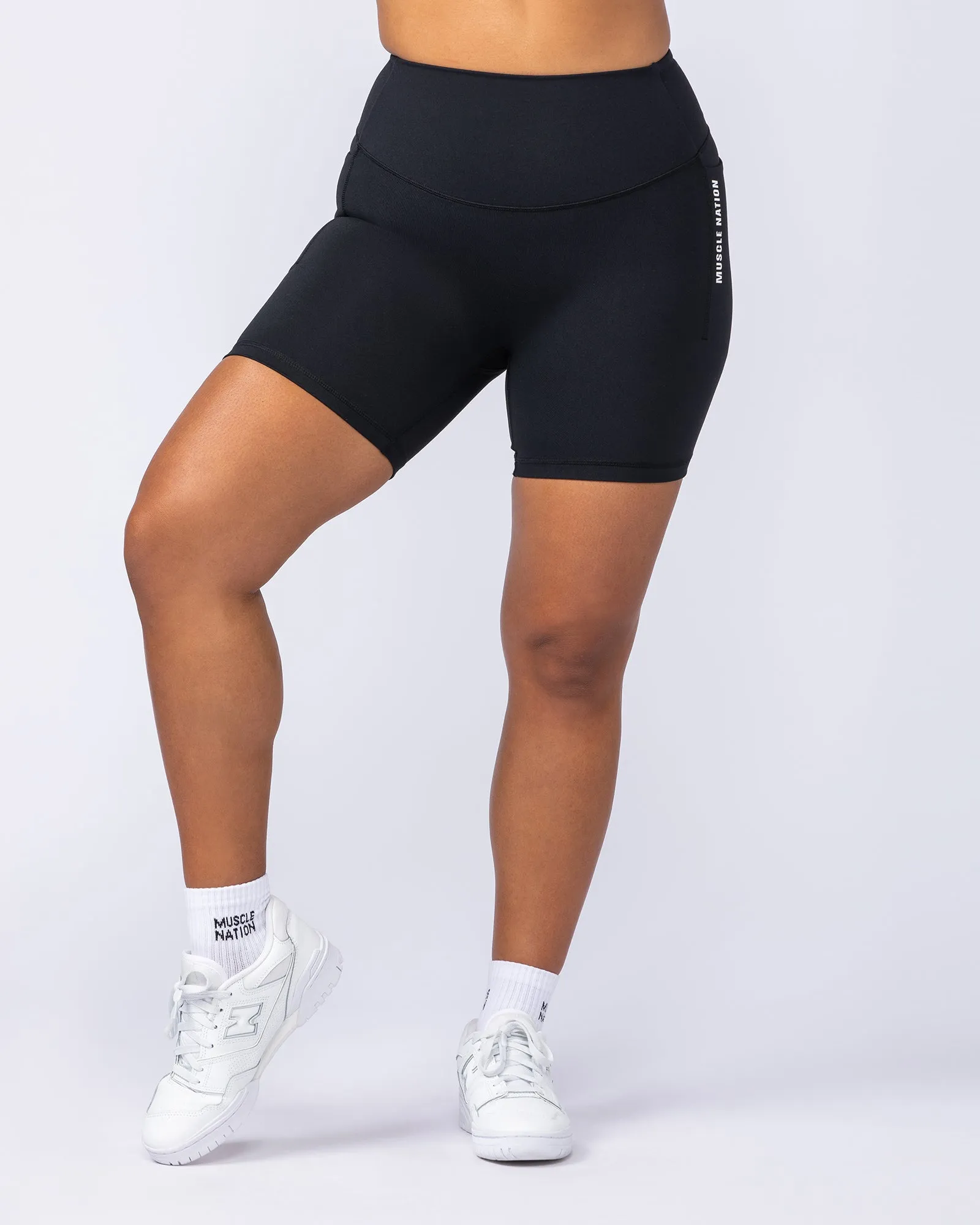 Core Pocket Bike Shorts - Black