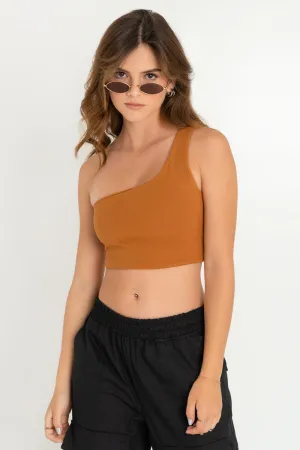 Crop top asimétrico un hombro