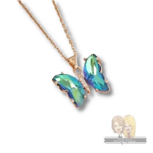 Crystal Butterfly Necklace