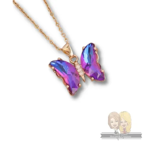 Crystal Butterfly Necklace