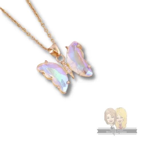 Crystal Butterfly Necklace