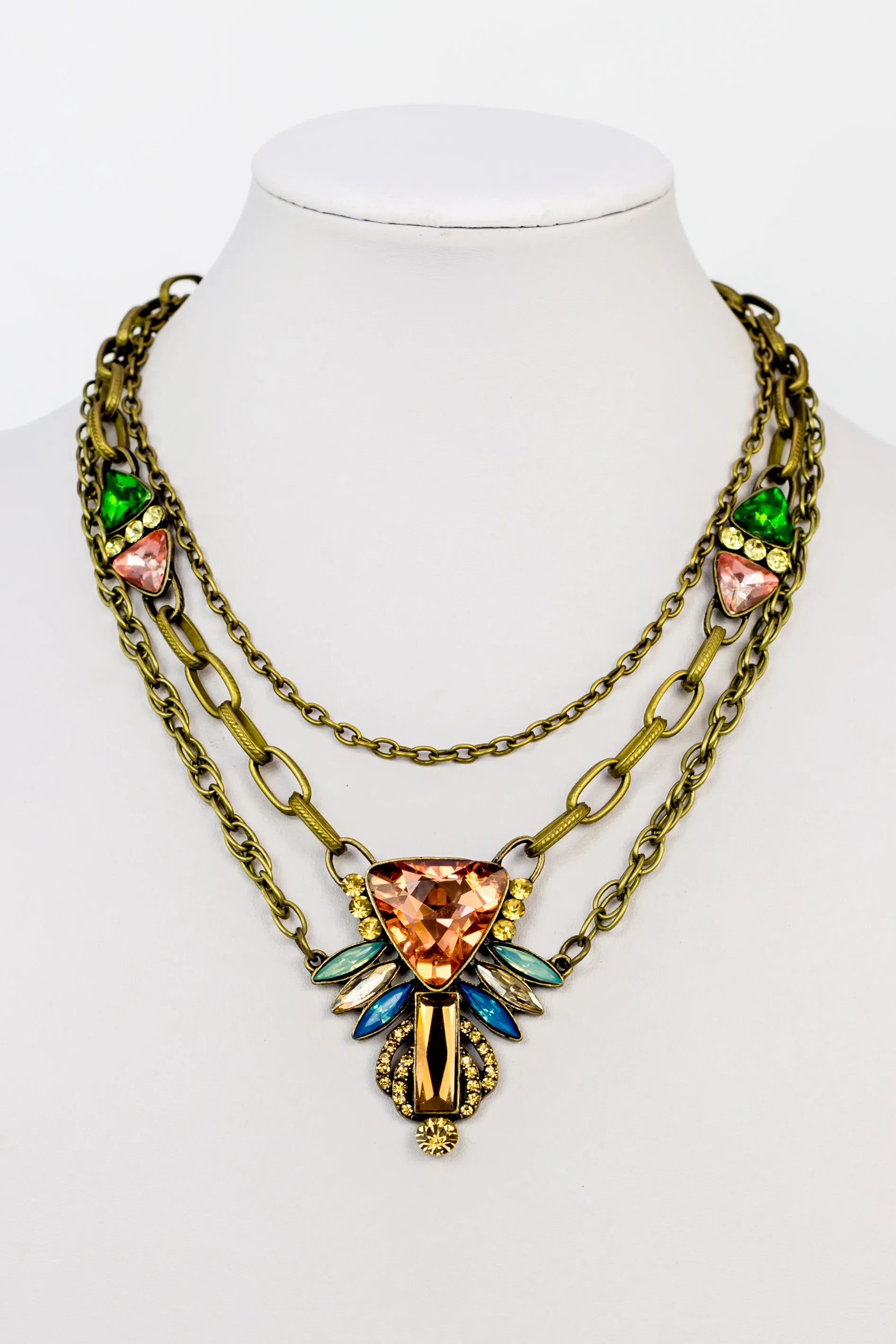 Crystal Metal Necklaces N2382