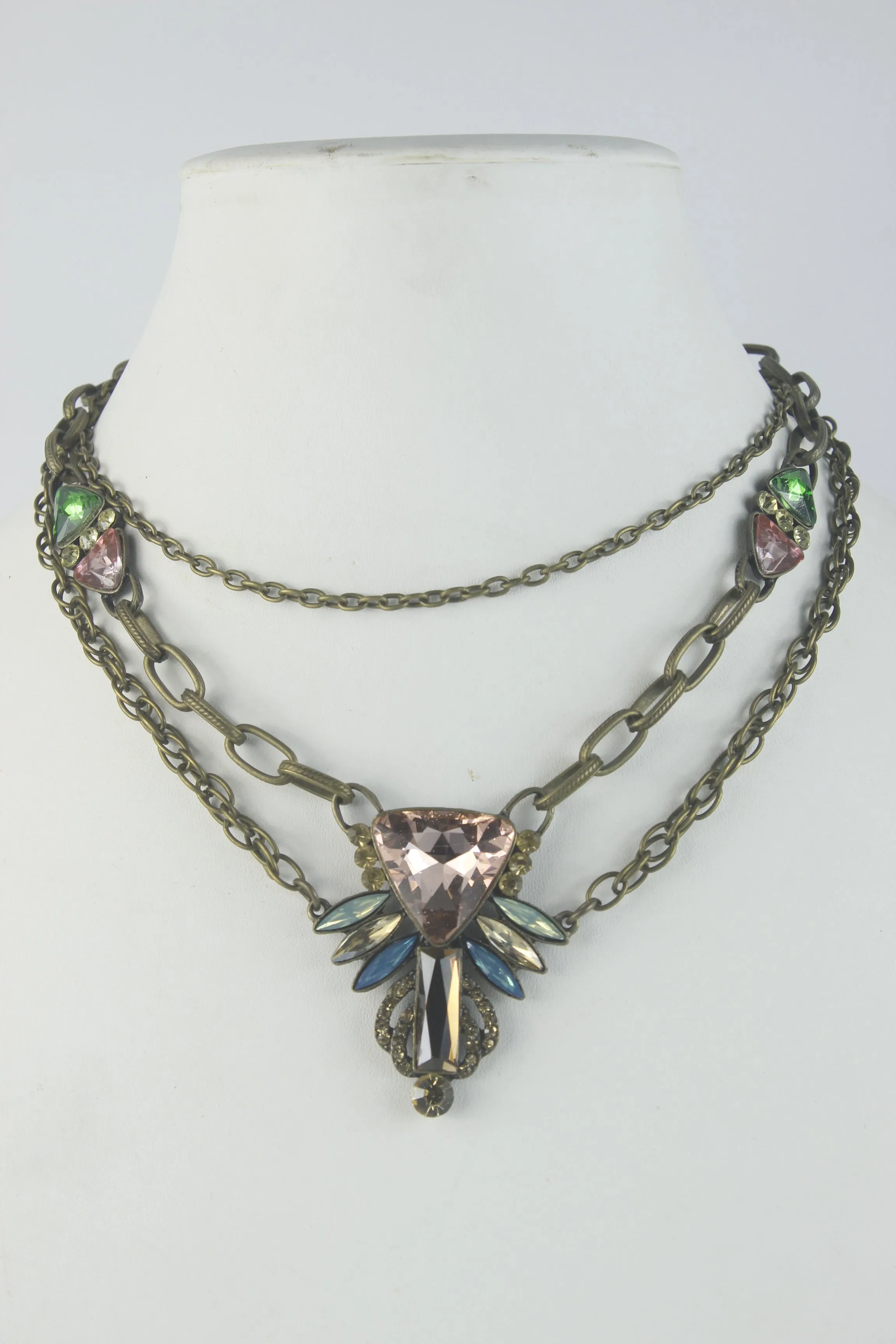 Crystal Metal Necklaces N2382