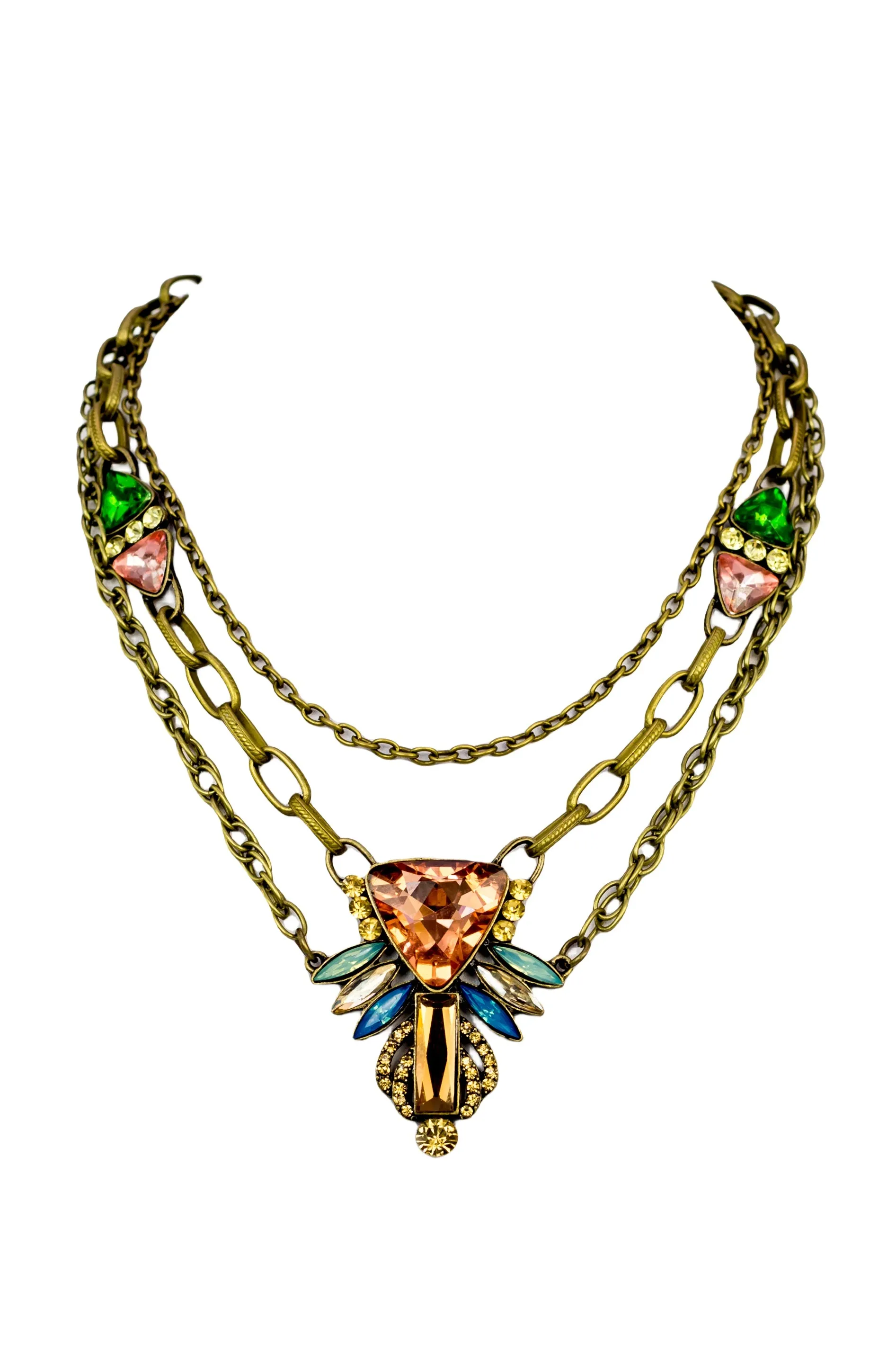 Crystal Metal Necklaces N2382