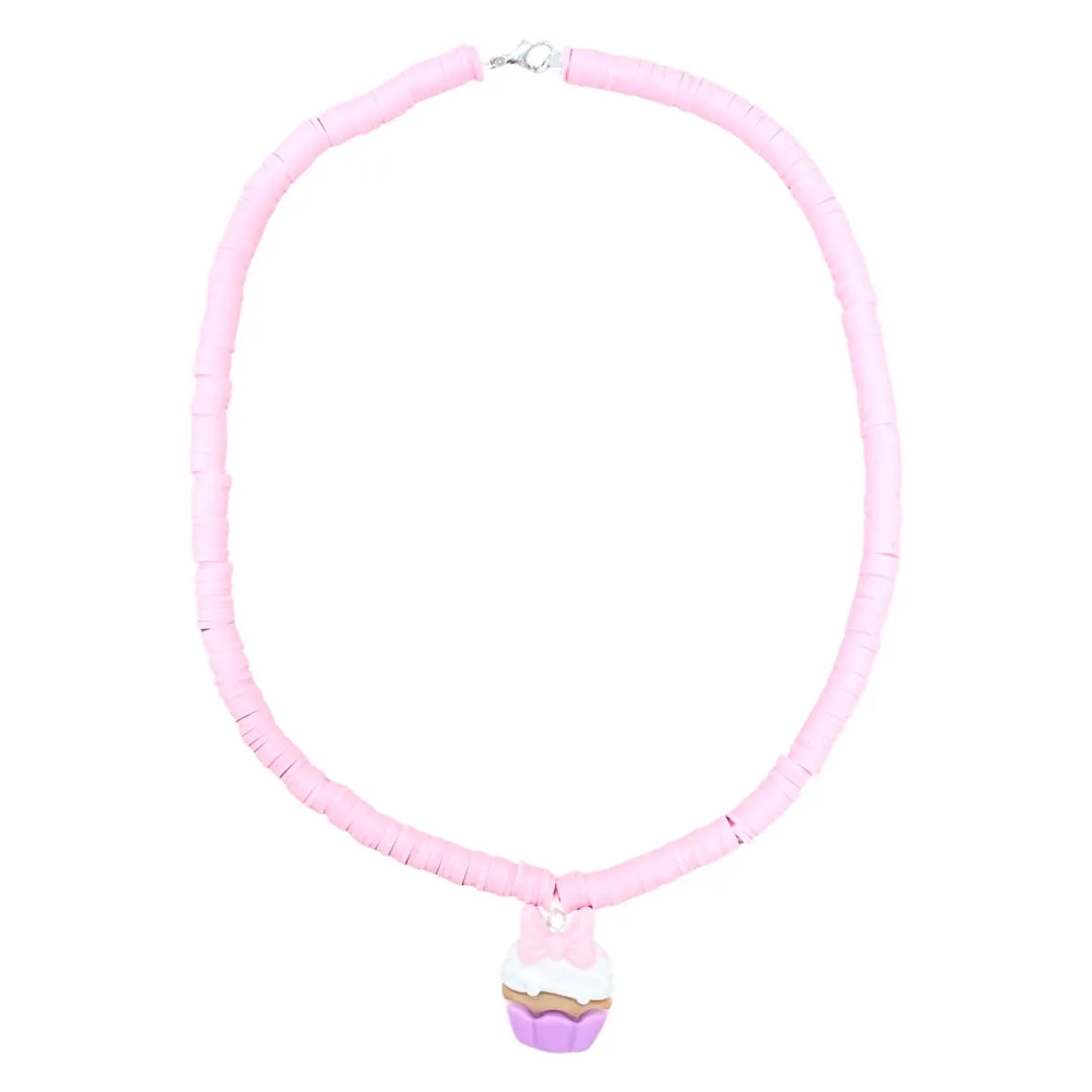 Cupcake Ears Beaded Necklace