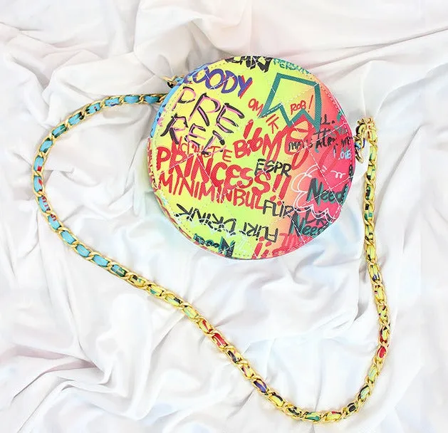 Cupid Bag- Rainbow Graffiti