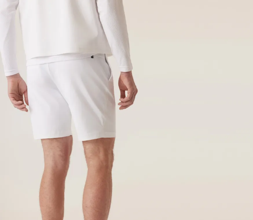Deke Solarx Cargo Bermuda Shorts In Nano Nylon Warp Knit - White