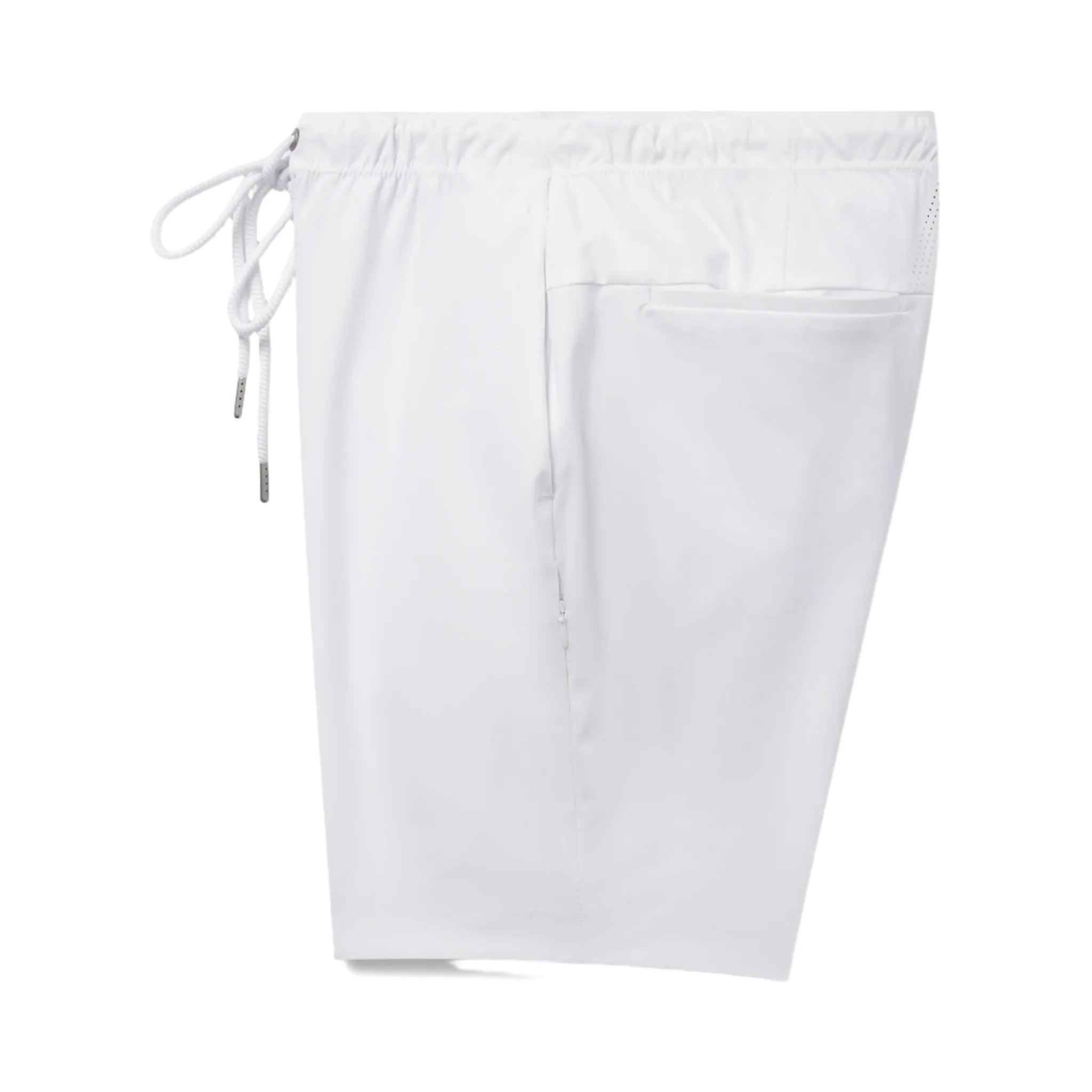 Deke Solarx Cargo Bermuda Shorts In Nano Nylon Warp Knit - White