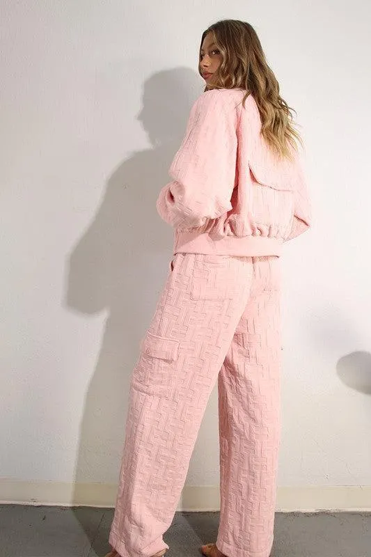 DESIGNER INSPIRED  TWO PIECE CARGO PANT SET