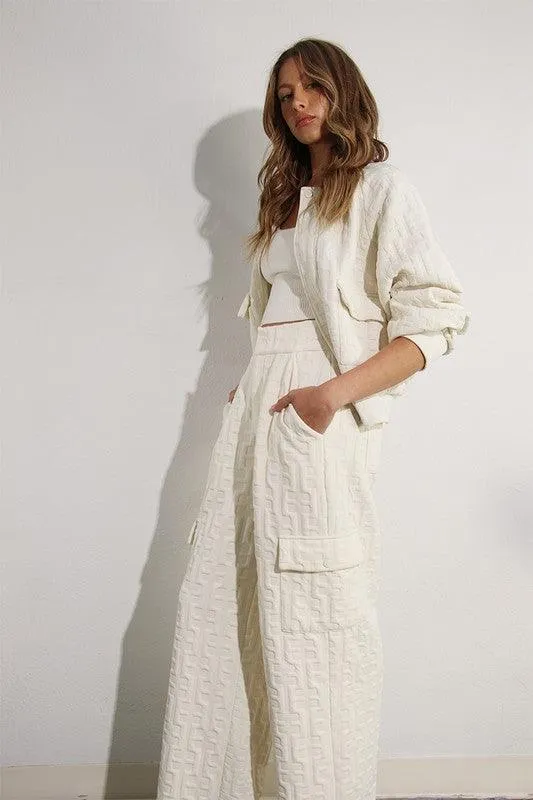 DESIGNER INSPIRED  TWO PIECE CARGO PANT SET