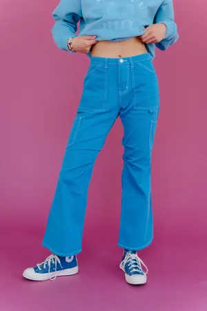 Don't Blame Me Cargo Pants// Cobalt