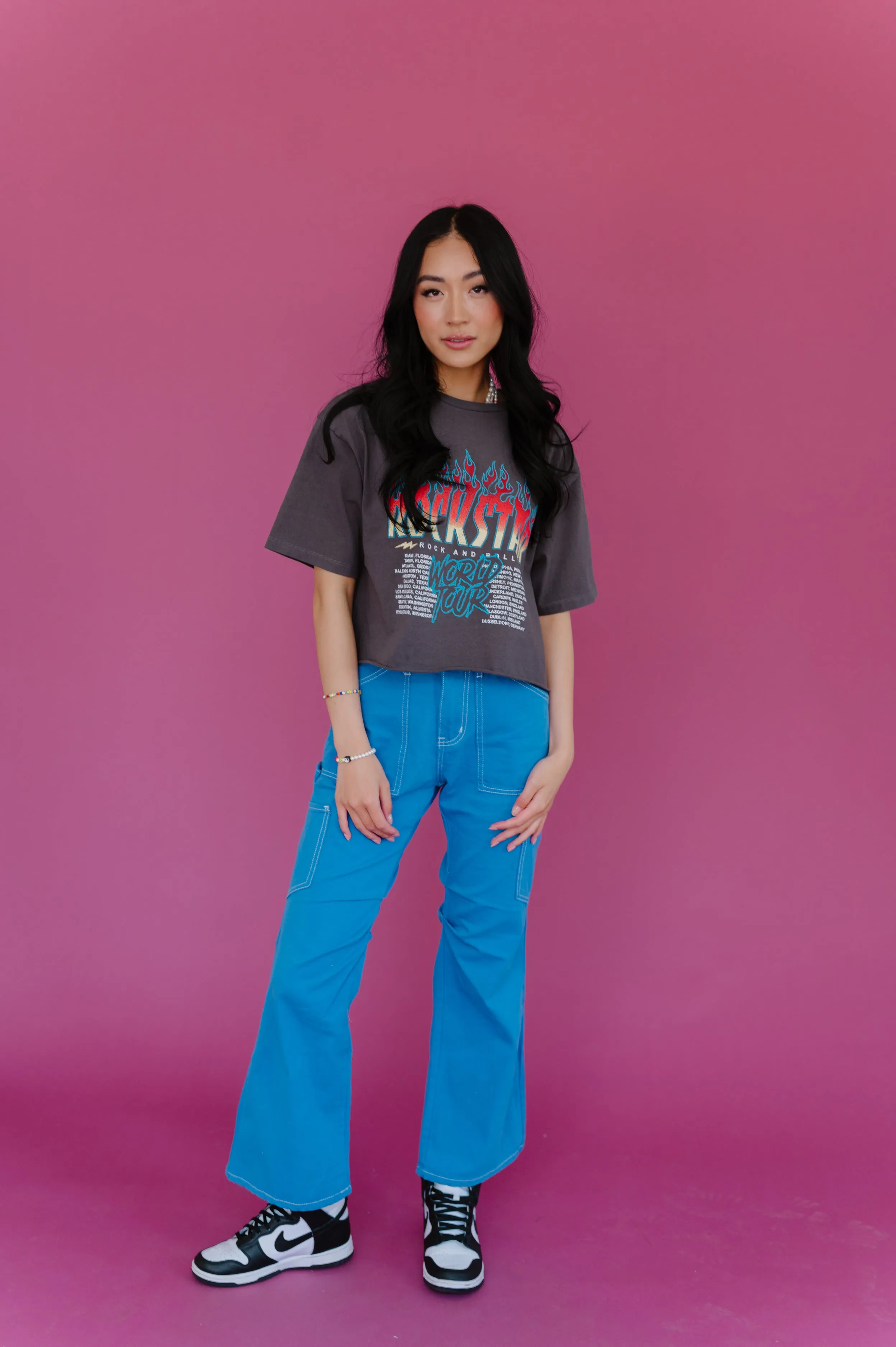 Don't Blame Me Cargo Pants// Cobalt