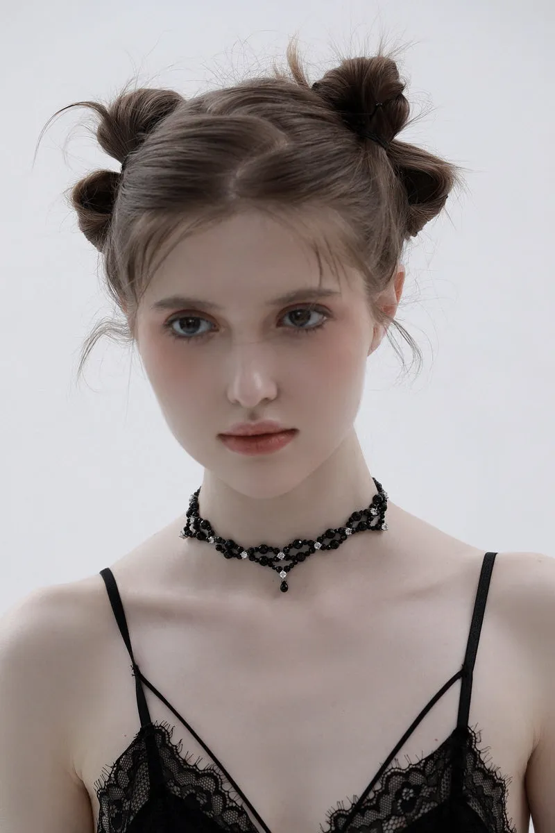 Double Beaded Choker Necklace