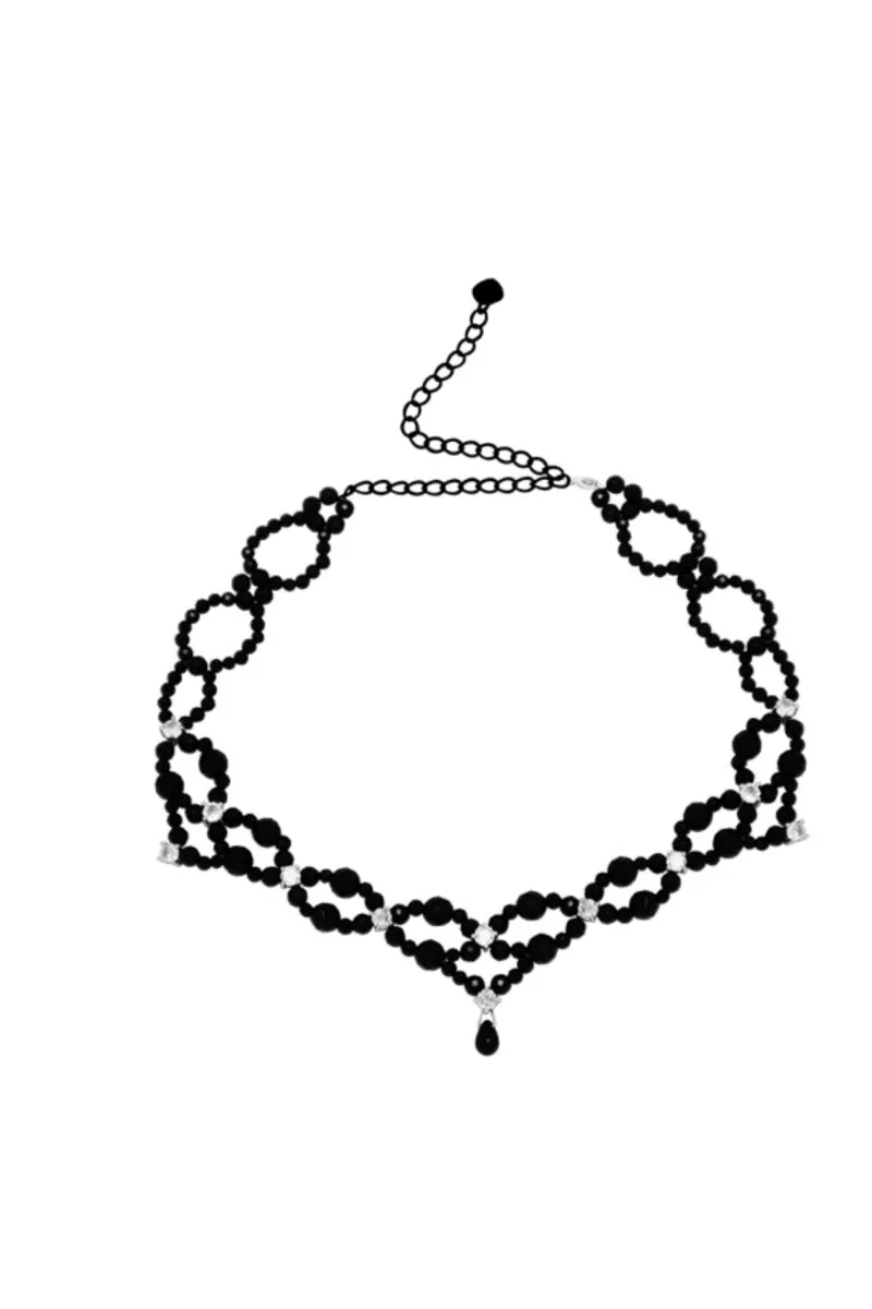 Double Beaded Choker Necklace