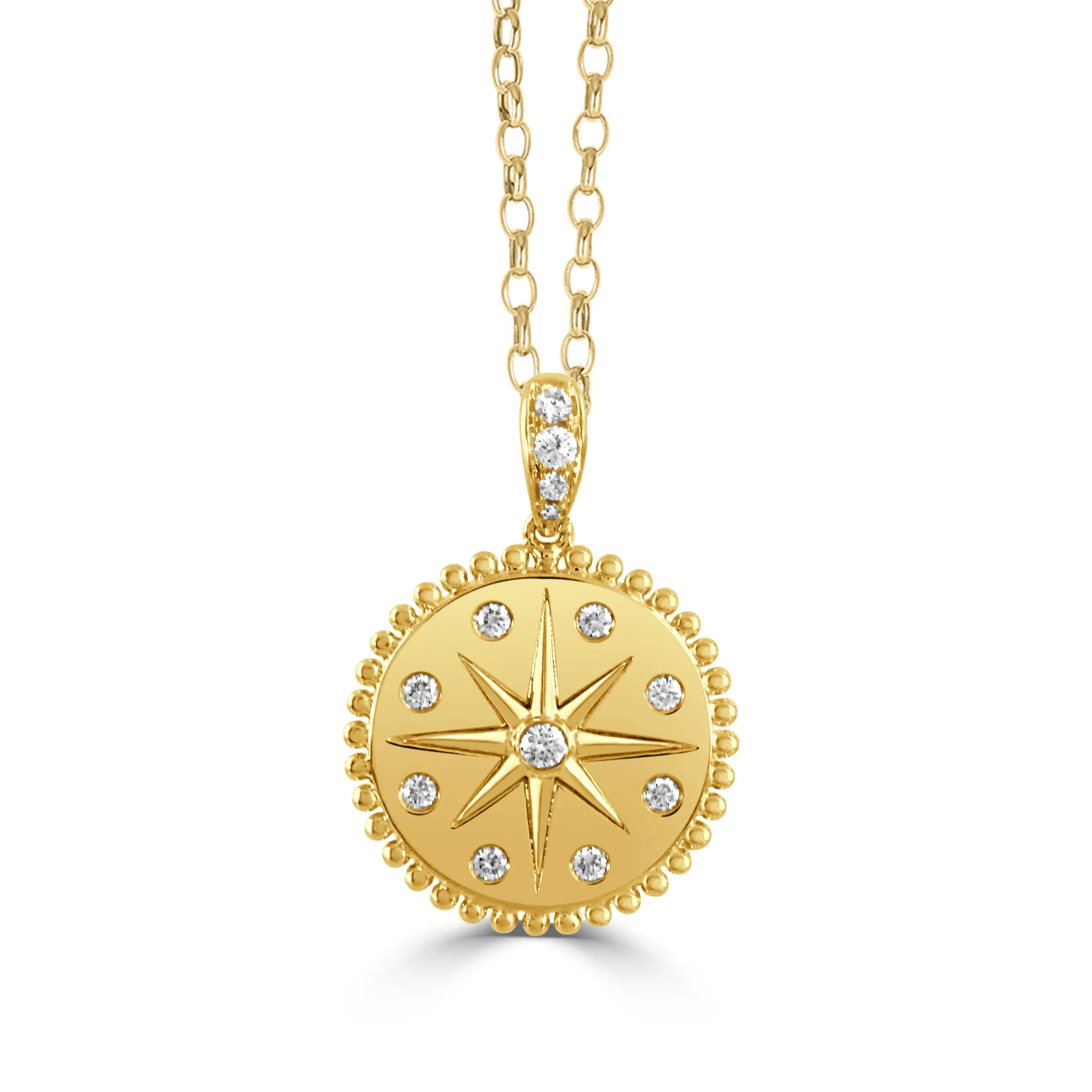 Doves Star Medallion Pendant