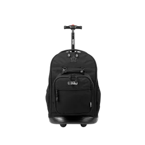 Duo Rolling Backpack With Detachable Lunch Box Set (18 Inch) in Black