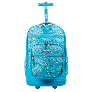 Duo Rolling Backpack With Detachable Lunch Box Set (18 Inch) in Color Dots