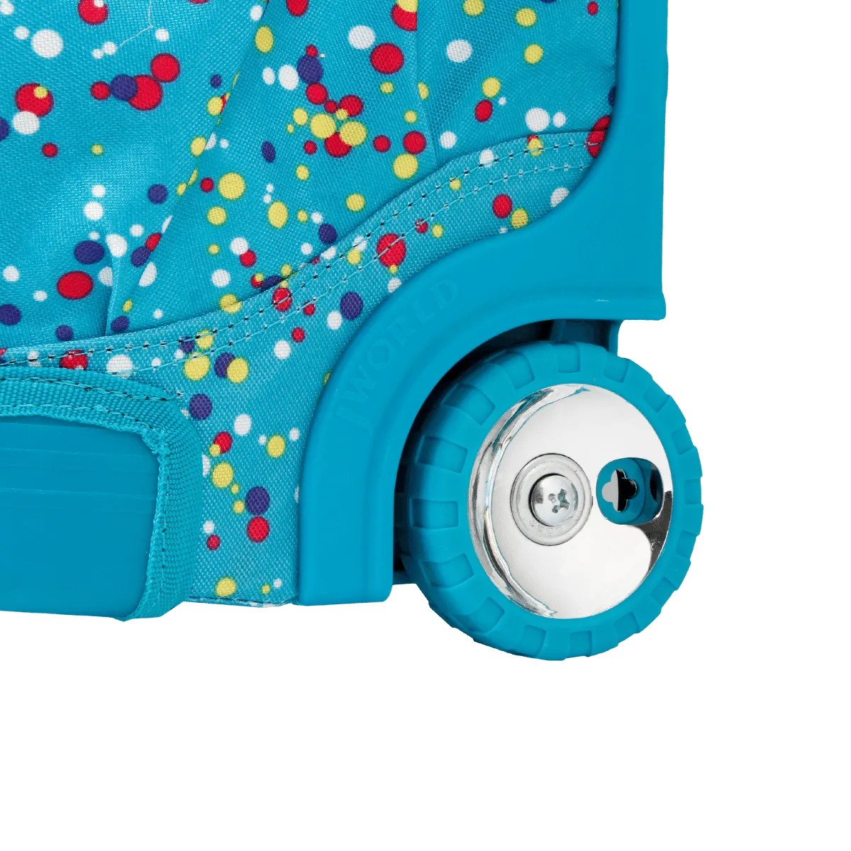 Duo Rolling Backpack With Detachable Lunch Box Set (18 Inch) in Color Dots